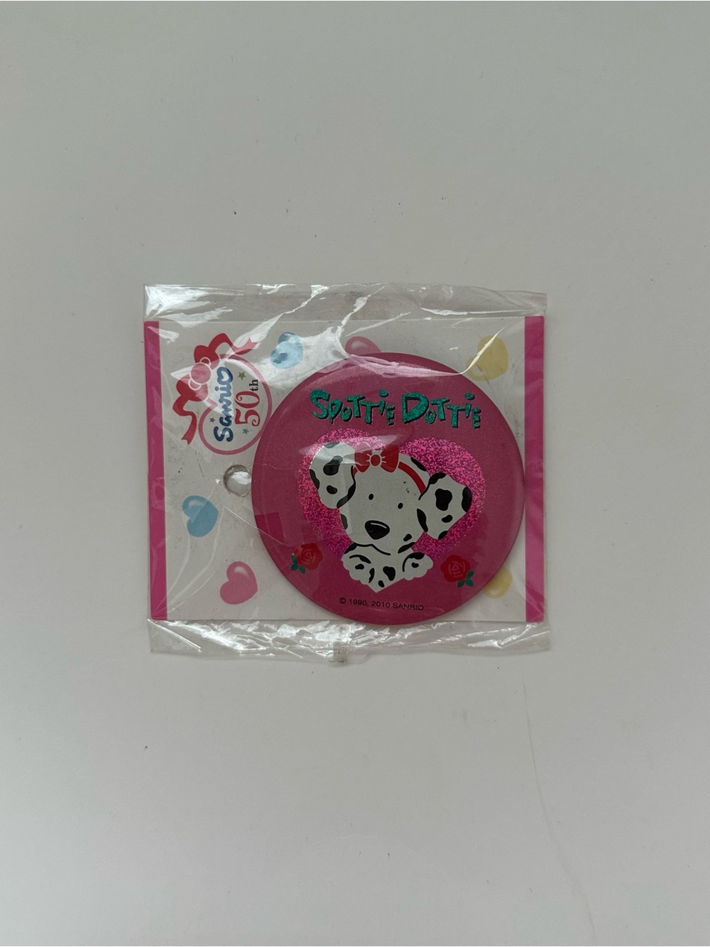 Sanrio Spottie Dottie Pink Glitter Pin